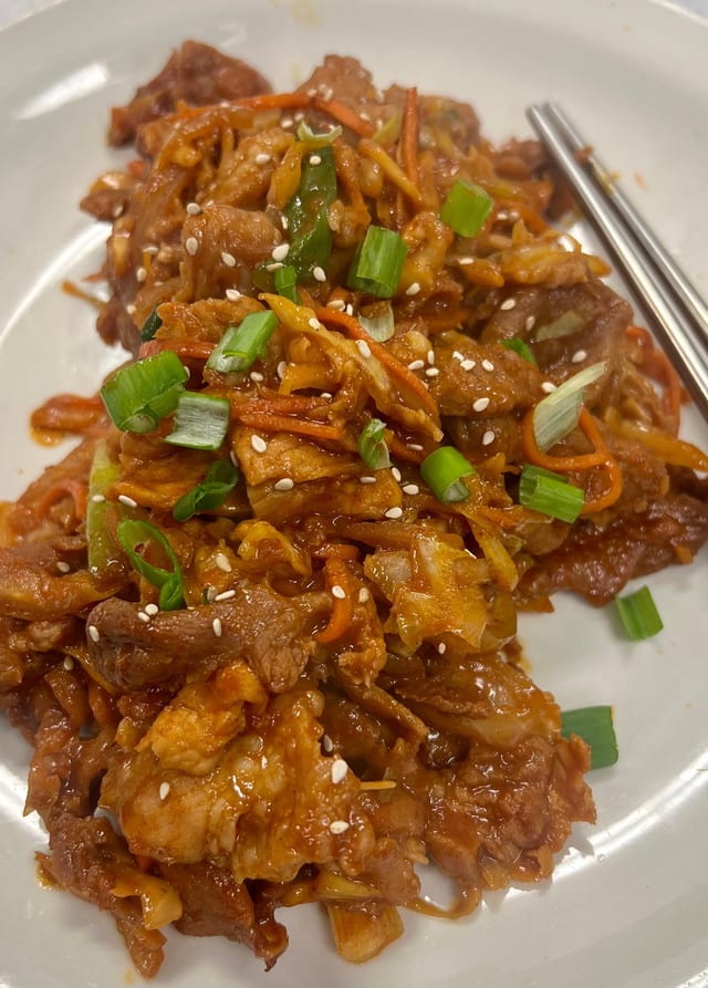 Spicy Pork Bulgogi.