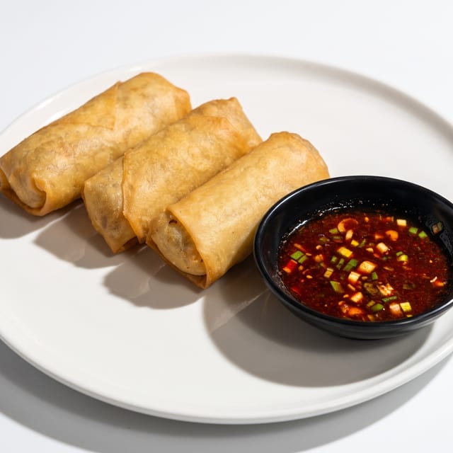 3 Egg Rolls.