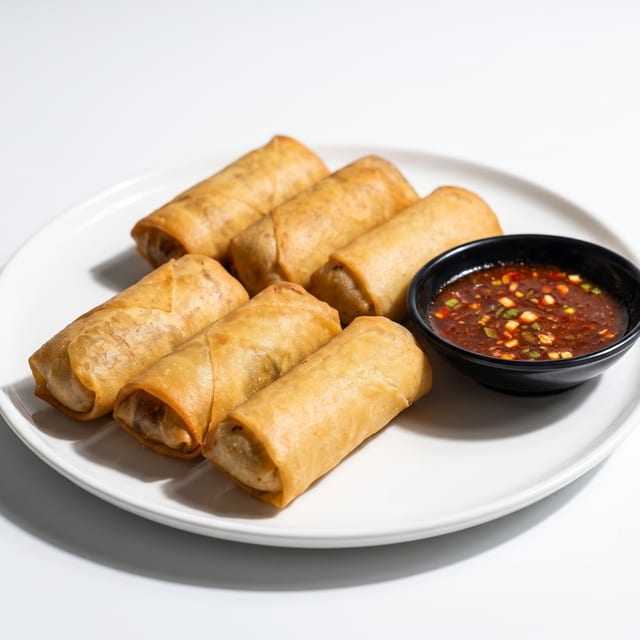 6 Egg Rolls.